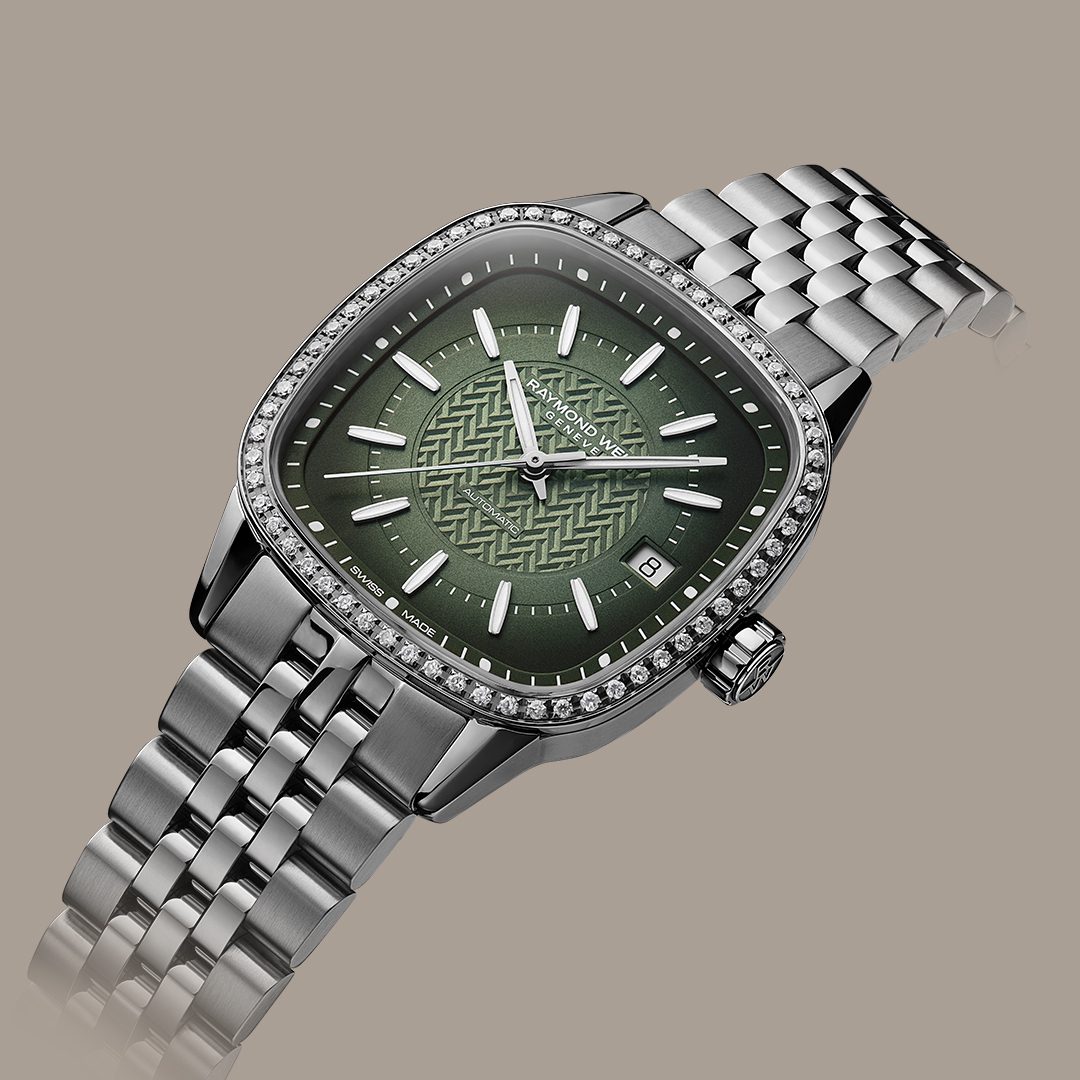 Raymond Weil Freelancer女士自动机械绿色表盘手链2490-STS-52051