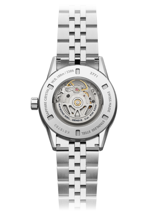 Raymond Weil Freelancer 男士自动蓝色表盘不锈钢表链 2771-ST-50051