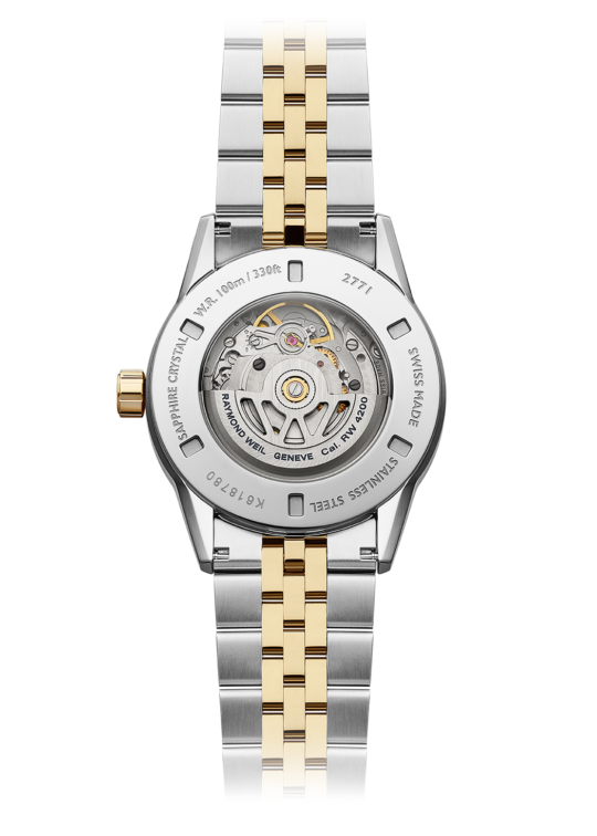 Raymond Weil Freelancer 男士自动蓝色表盘不锈钢双色手链 2771-STP-50051