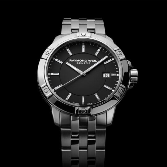 Raymond Weil Tango 男士石英黑色表盘手链 8160-ST-20041