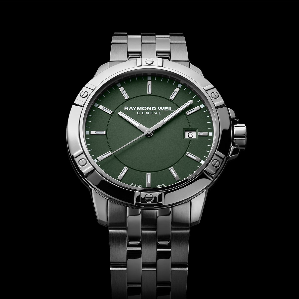 Raymond Weil Tango男士石英卡其色表盘手链8160-ST-52041