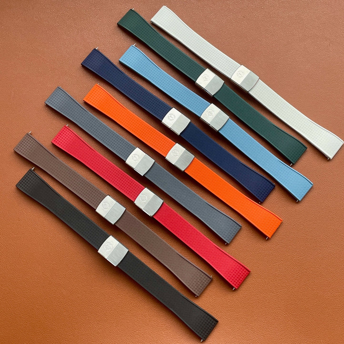 Basket Weave pattern CTS Rubber strap