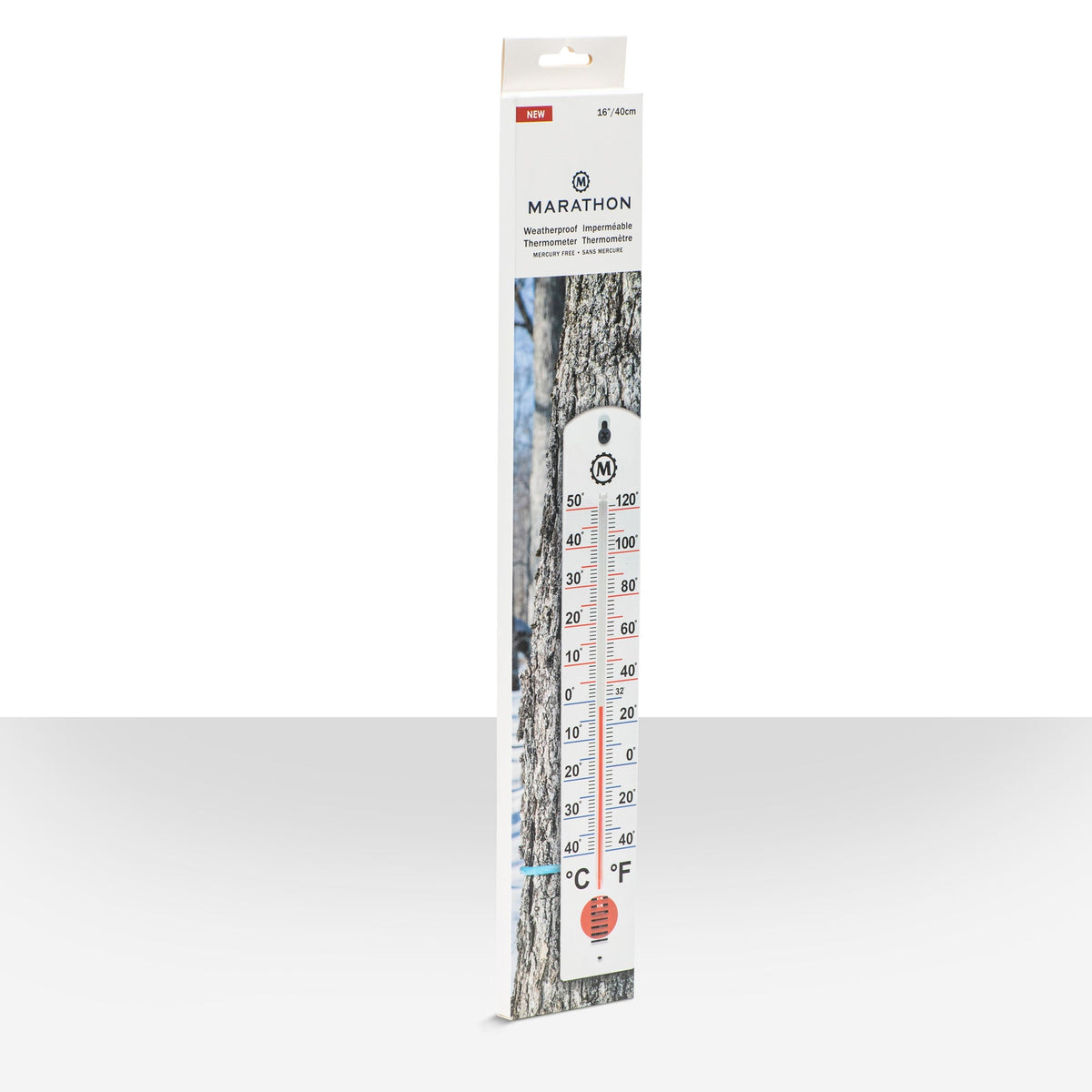Marathon 16 Inch Vertical Outdoor Thermometer