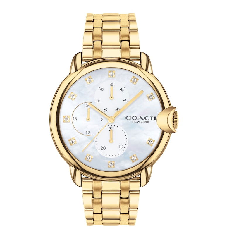 Coach Arden White Mother Of Pearl Women's Watch '14503681 - WatchDNA | Connecting a network of jewellers with watch enthusiasts