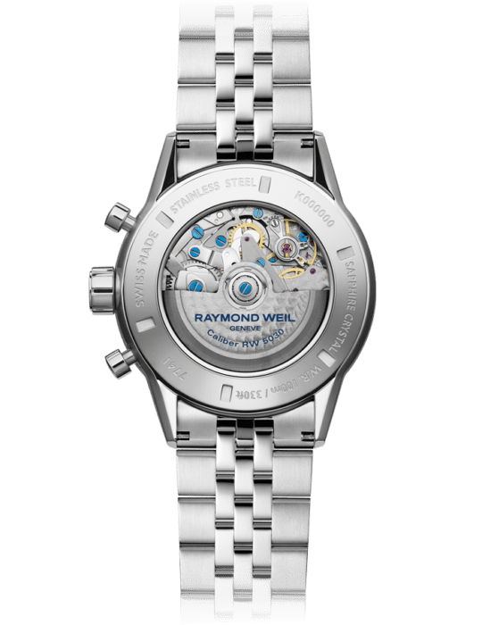 Raymond Weil Freelancer 男士自动计时码表 蓝色表盘 7741-ST3-50022