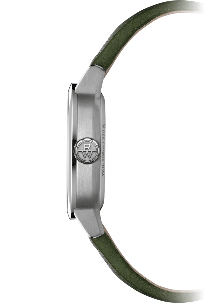 Raymond Weil Freelancer Calibre RW1212 男士自动绿色皮革表带 2790-STC-52051