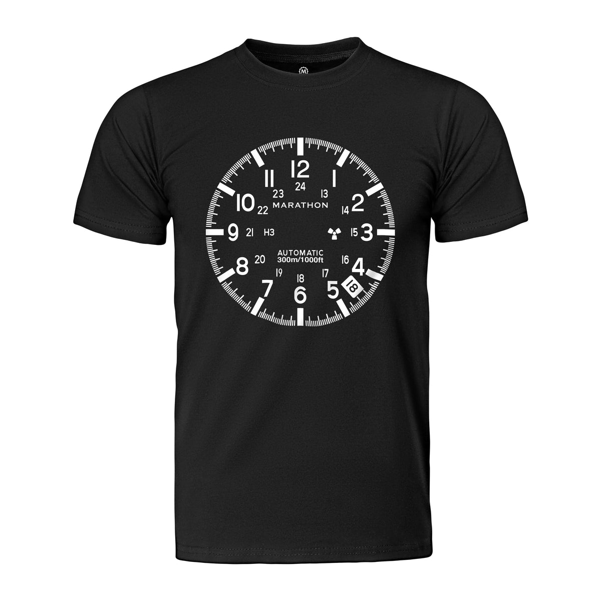 Slim Fit Midnight Black Marathon Watch GSAR T-Shirt - marathonwatch