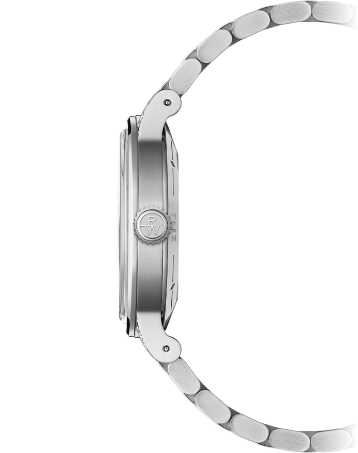 Raymond Weil Millesime 女士自动月相牛仔蓝色表盘手链 2145-STS-05511