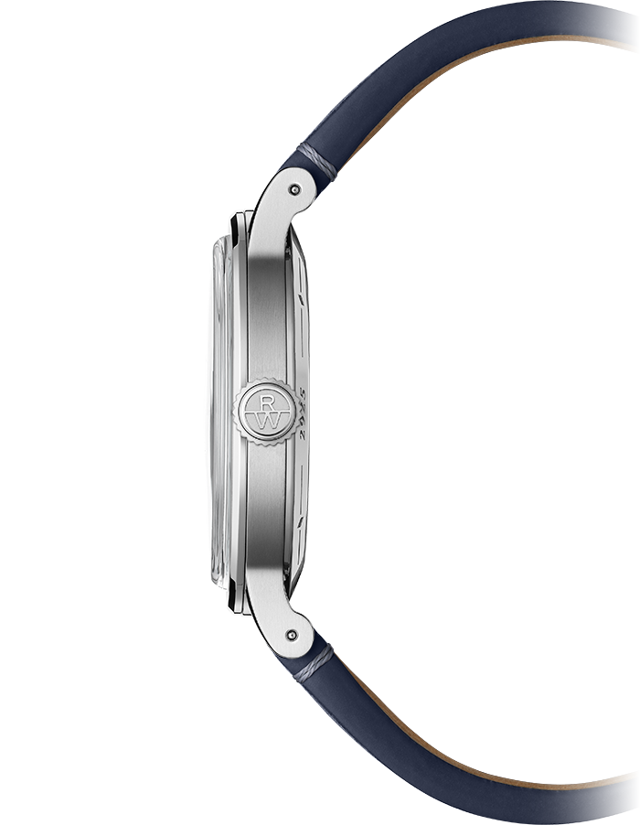 Raymond Weil Millesime 男士自动蓝色皮革表带 2925-STC-50001