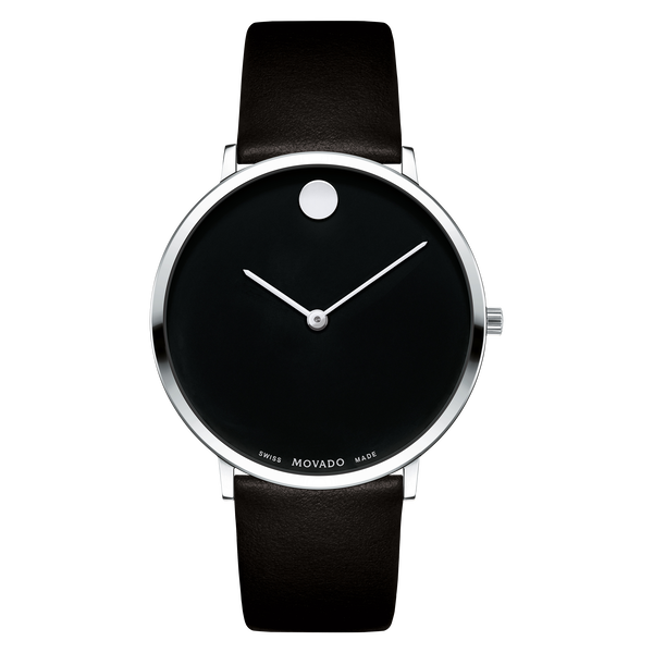MOVADO - MODERN 47 - BLACK MUSEUM WITH FLAT DOT - WatchDNA | Connecting a network of jewellers with watch enthusiasts