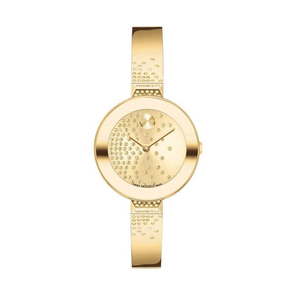 MOVADO BOLD BANGLE DIAL LIGHT GOLD CRYSTAL MUSEUM 3600926 - WatchDNA | Connecting a network of jewellers with watch enthusiasts