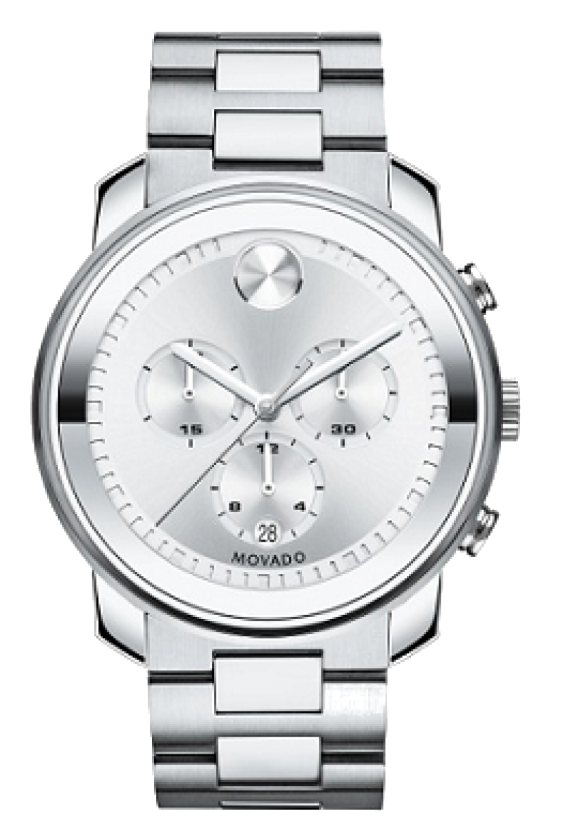 MOVADO BOLD SILVER CHRONOGRAPH MEN'S - WatchDNA | Connecting a network of jewellers with watch enthusiasts