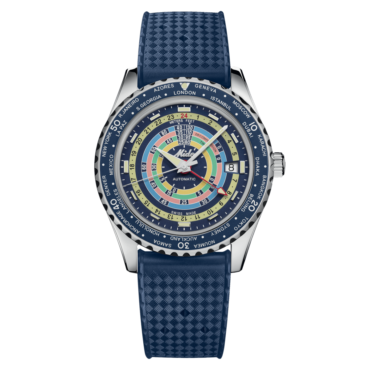 Mido Ocean Star Decompression World Timer M0268291704100 - WatchDNA | Connecting a network of jewellers with watch enthusiasts