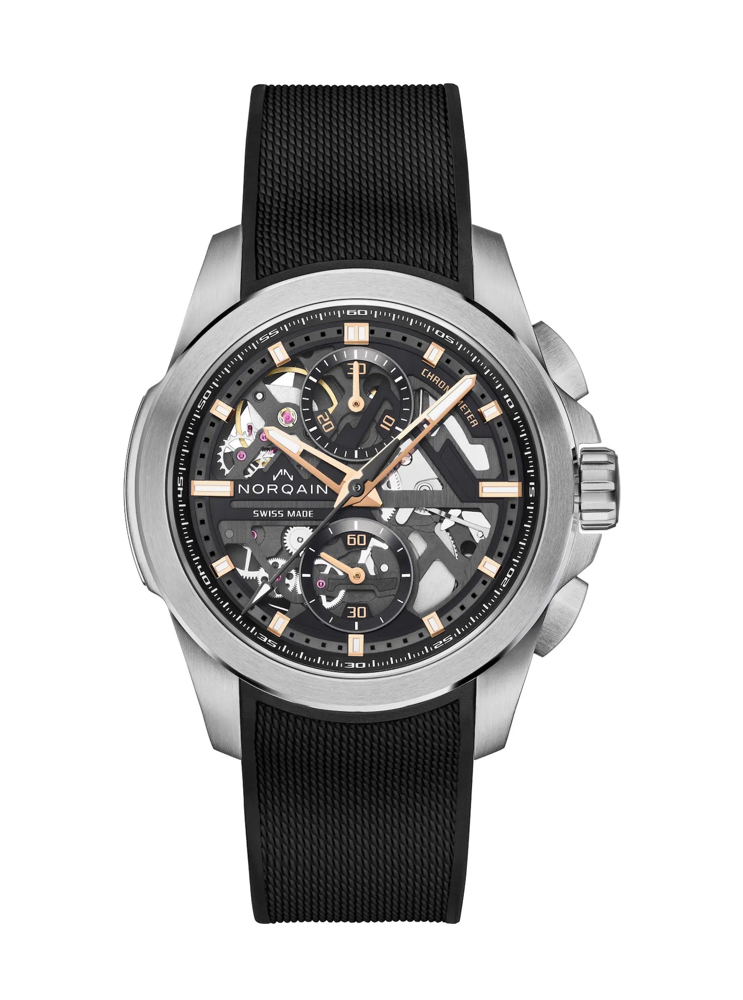 NORQAIN Independence Skeleton Chrono 42mm N3200.40S02.B01.R01