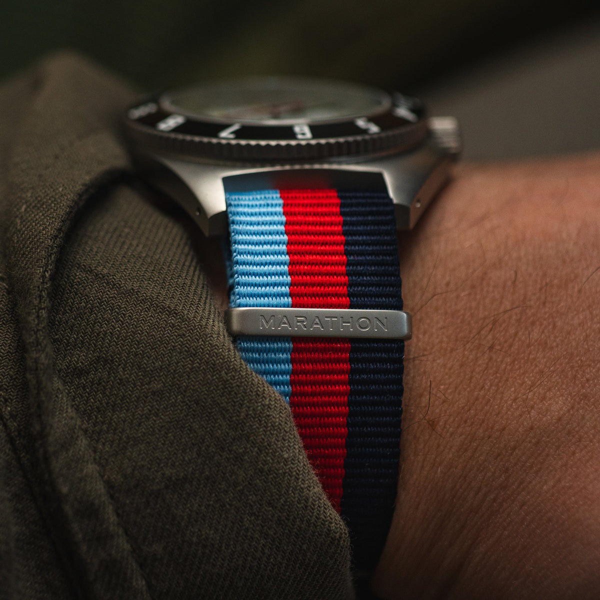 Marathon Service Nylon DEFSTAN Strap, Centennial Stripe, 20mm