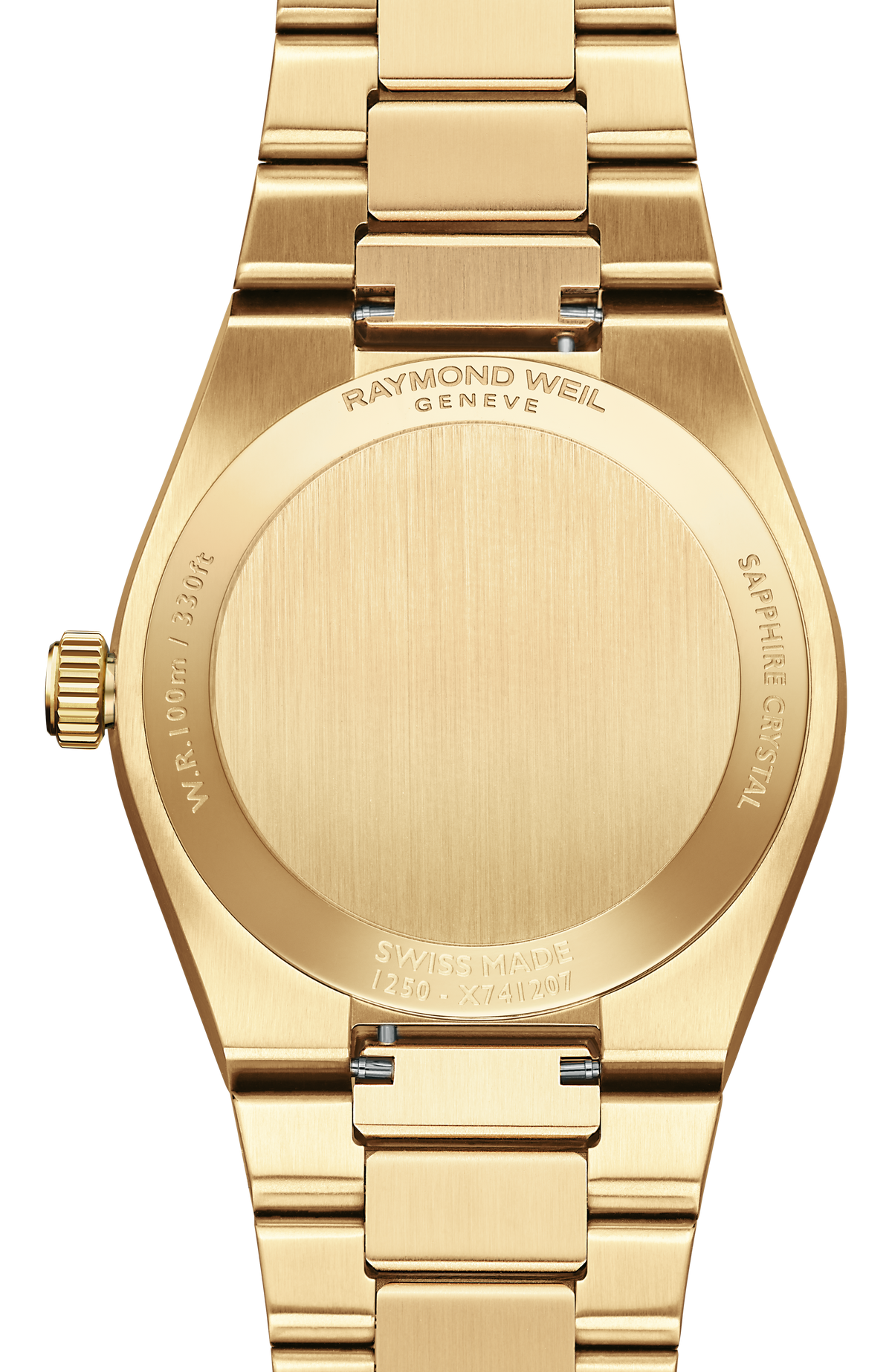 Raymond Weil A.R.T. Mother-of-pearl Dial Integrated Bracelet Stainless Steel With Yellow Gold PVD Quartz 1250-P-97081