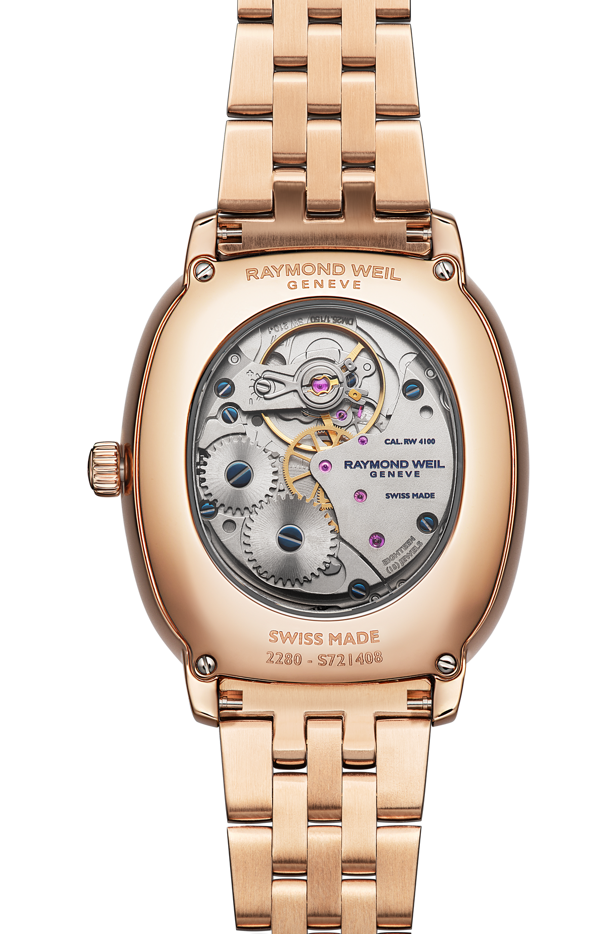 Raymond Weil Toccata Heritage Red Grape Dial Mechanical Bracelet 2280-P5-45001