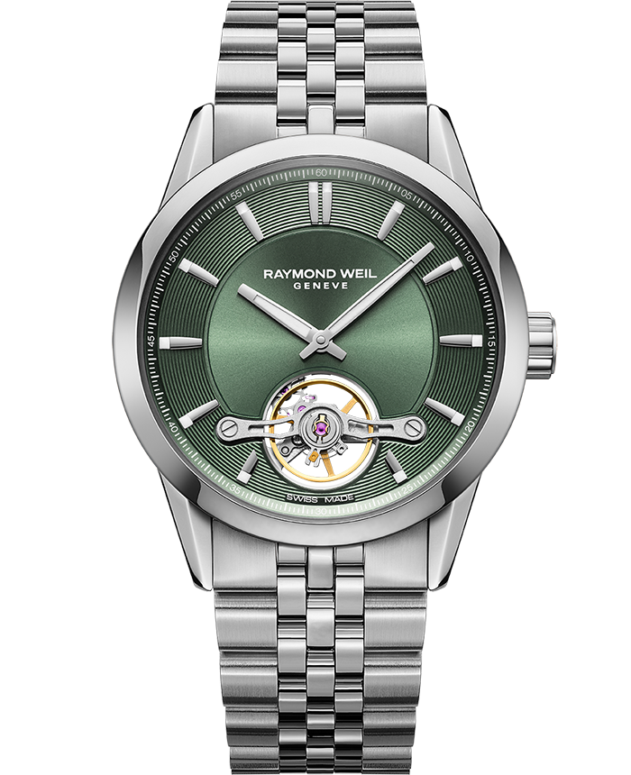 Raymond Weil Freelancer Men's Automatic Green Dial Bracelet Watch, 42.5mm (2781-ST-52051)