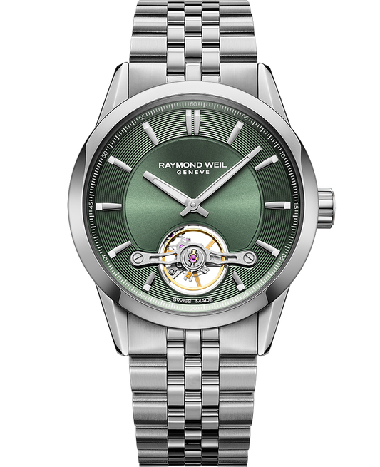 Raymond Weil Freelancer Men's Automatic Green Dial Bracelet Watch, 42.5mm (2781-ST-52051)