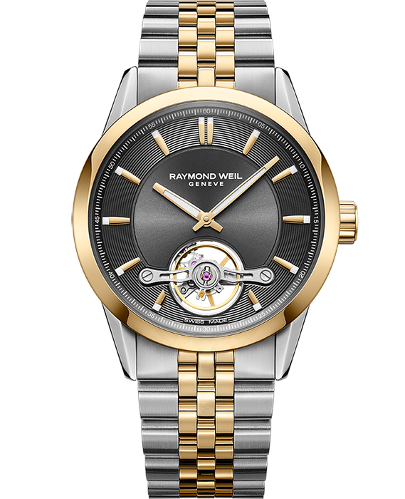 Raymond Weil Freelancer Men's Automatic Grey Dial Two-Toned Bracelet Watch, 42.5mm (2781-STP-60051)