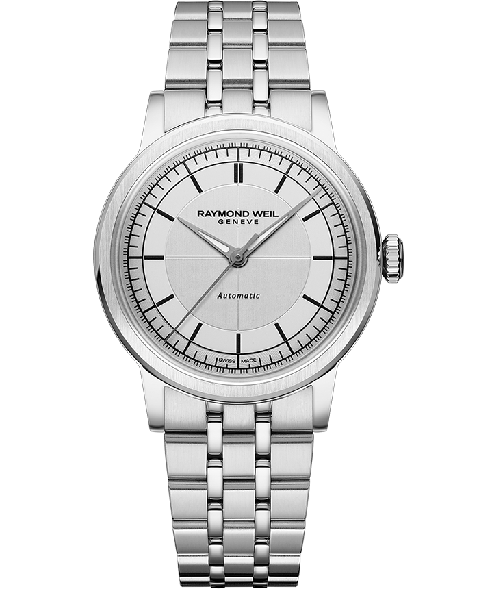 Raymond Weil Millesime Men's Automatic Silver Dial Bracelet Watch, 35mm (2125-ST-65001)