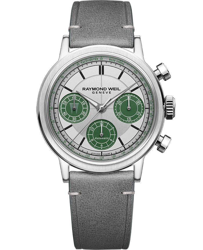 Raymond Weil Millesime Men's Automatic Chronograph Largo Winch Limited Edition Leather Strap Watch, 39.5mm (7765-STC-LAR01)