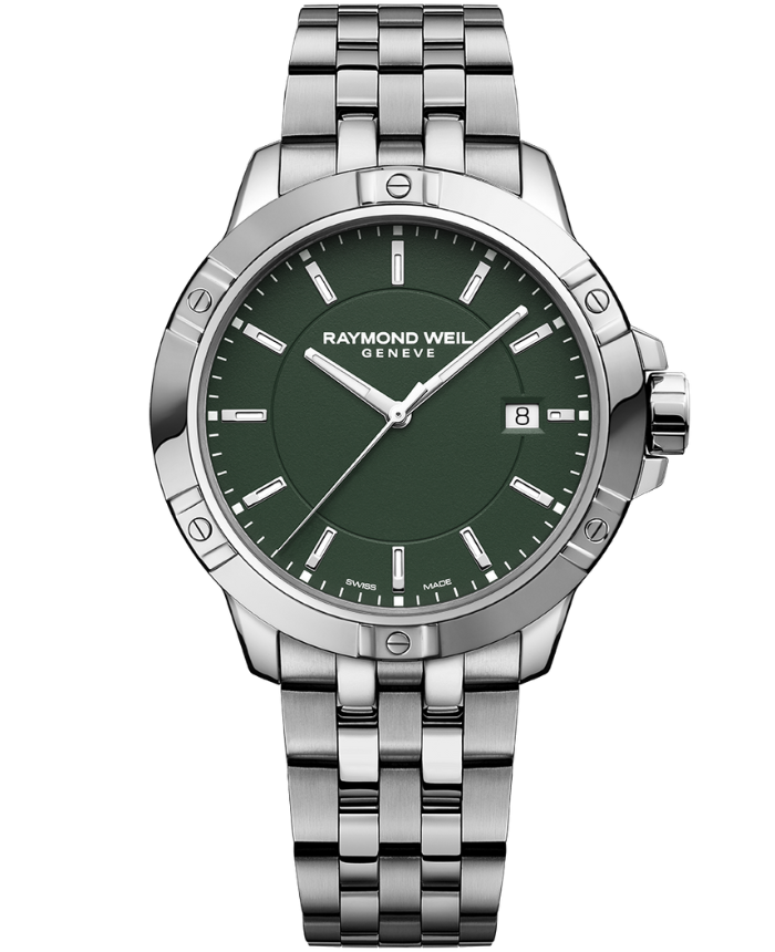 Raymond Weil Tango Men's Quartz Khaki Dial Bracelet Watch, 41mm (8160-ST-52041)