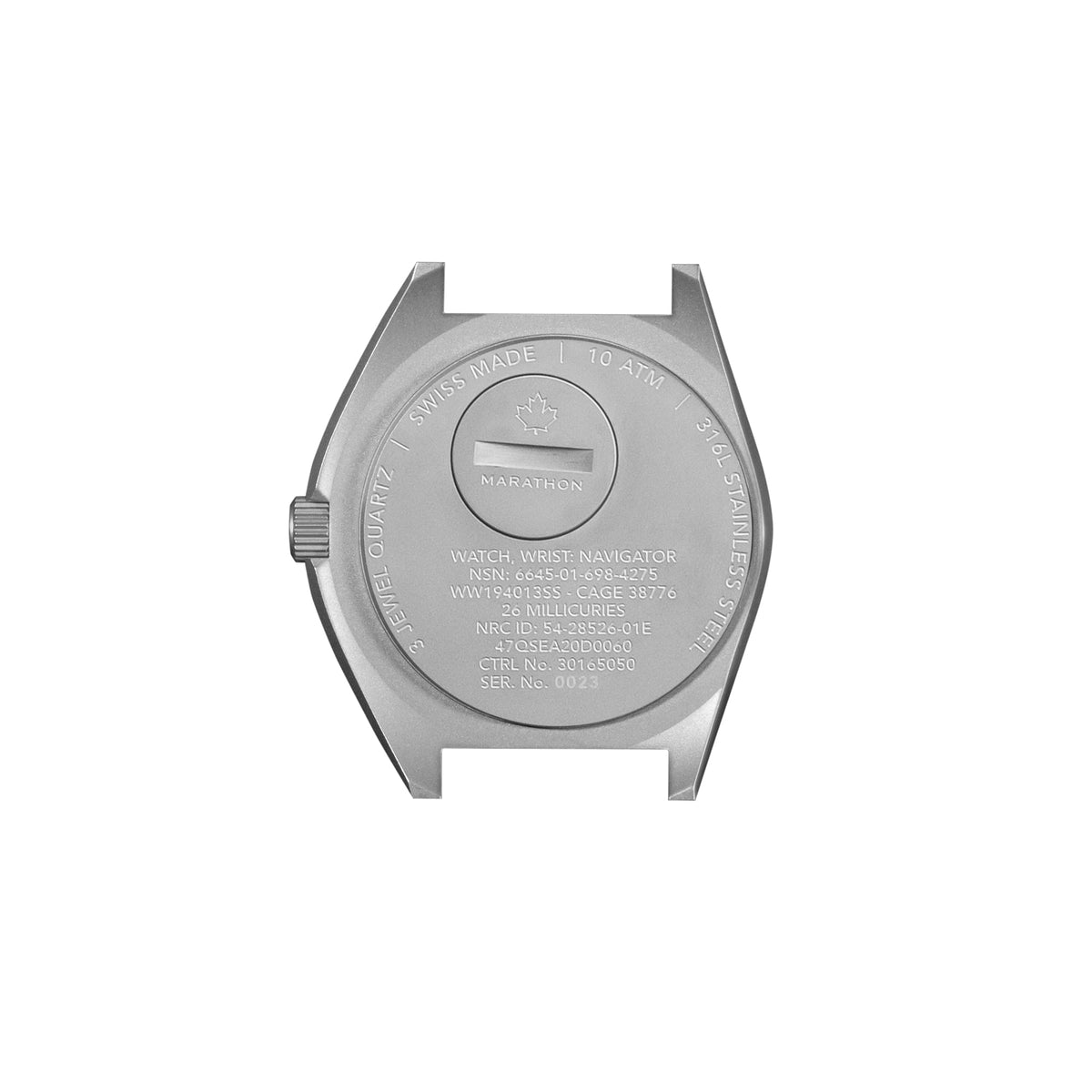Marathon 41mm Steel Navigator w/ Date (SSNAV-D) on Ballistic Nylon