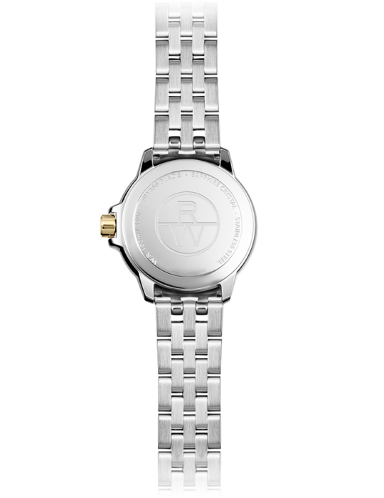 Raymond Weil Tango男士石英白色表盘双色手链5960-STP-30041