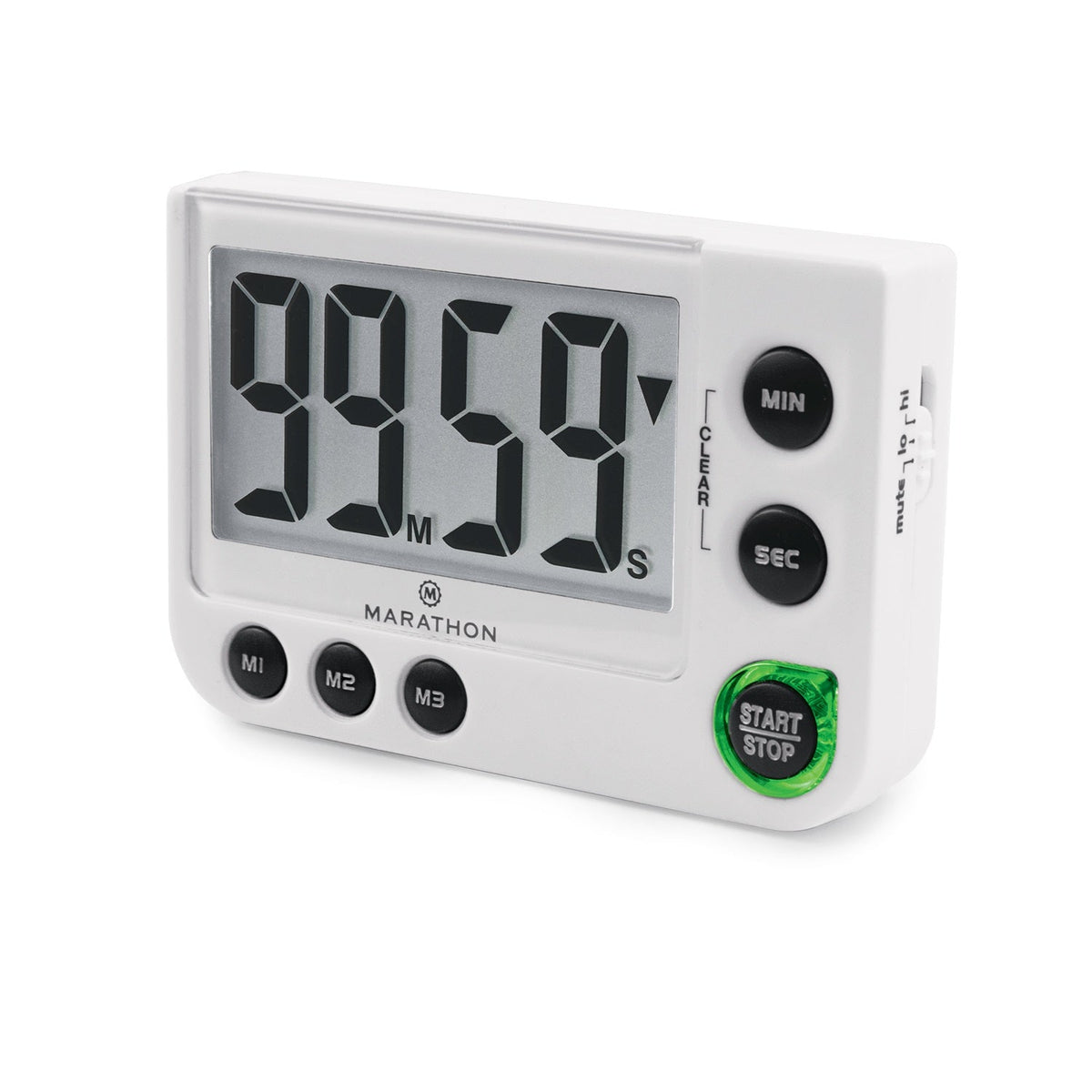 Marathon Large Display Countdown / Up Timer with Blinking Alarm and Adjustable Sound