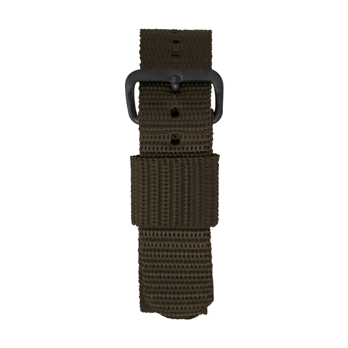 20mm - 11" Length - Ballistic Nylon Watch Band/Strap with Stainless Steel Buckle - marathonwatch