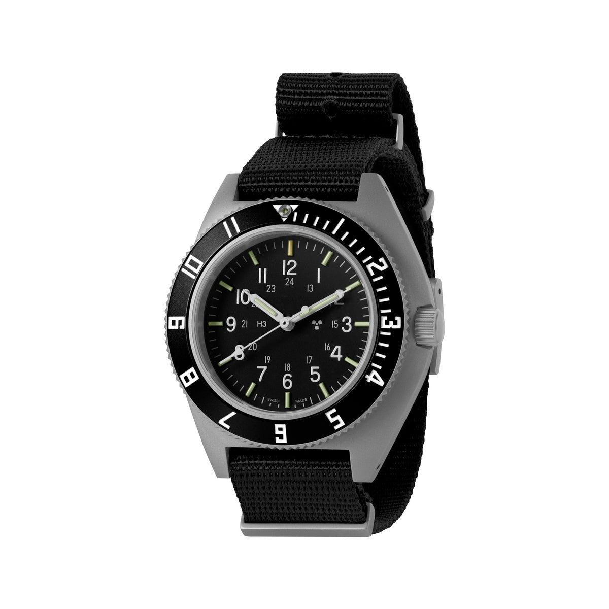 Marathon 41mm Steel Navigator (SSNAV) on Nylon DEFSTAN