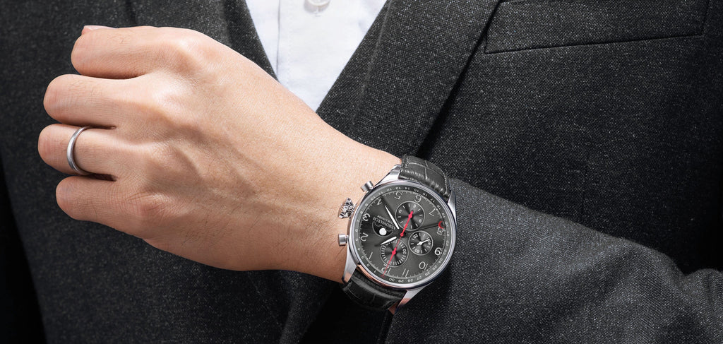 AEROWATCH LES GRANDES CLASSIQUES CHRONO MOON PHASE