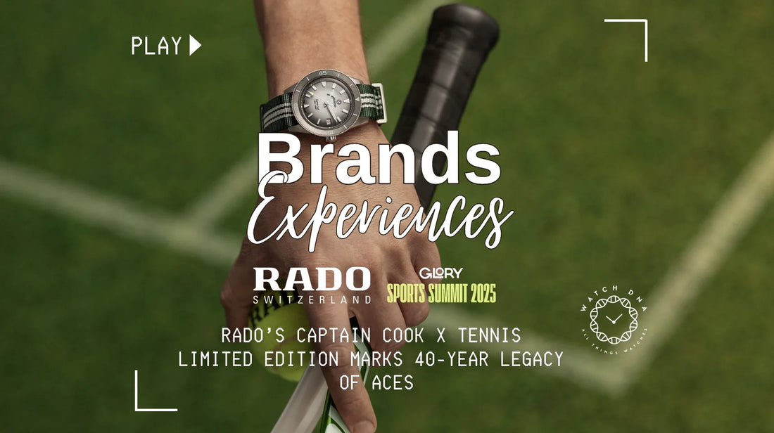 RADO’S CAPTAIN COOK X TENNIS LIMITED EDITION MARKS 40-YEAR LEGACY OF ACES