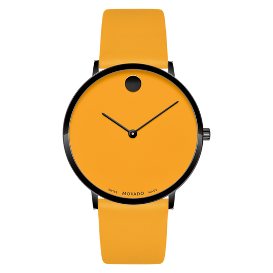 MOVADO - MODERN 47 - YELLOW MUSEUM WITH FLAT DOT