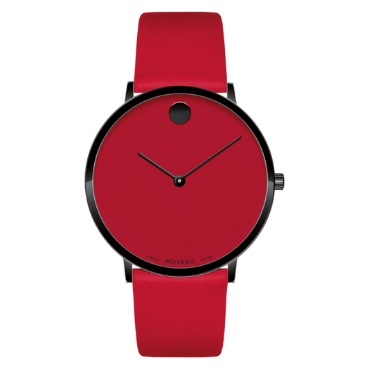 MOVADO - MODERN 47 - RED MUSEUM WITH FLAT DOT