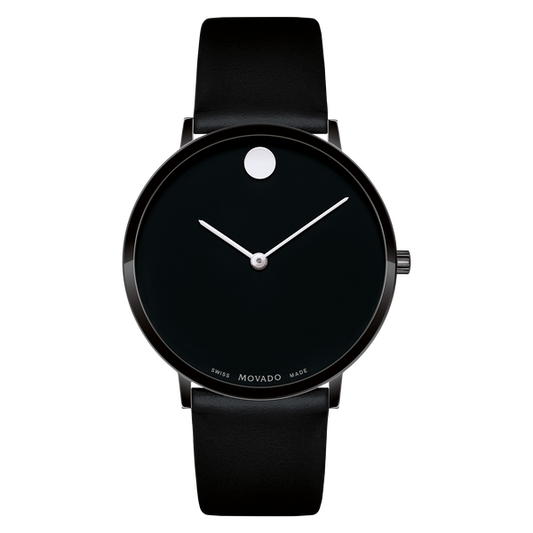MOVADO - MODERN 47 - BLACK MUSEUM WITH FLAT DOT