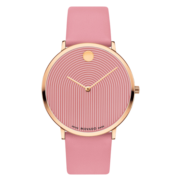 MOVADO - MODERN 47 - PINK MUSEUM WITH FLAT DOT