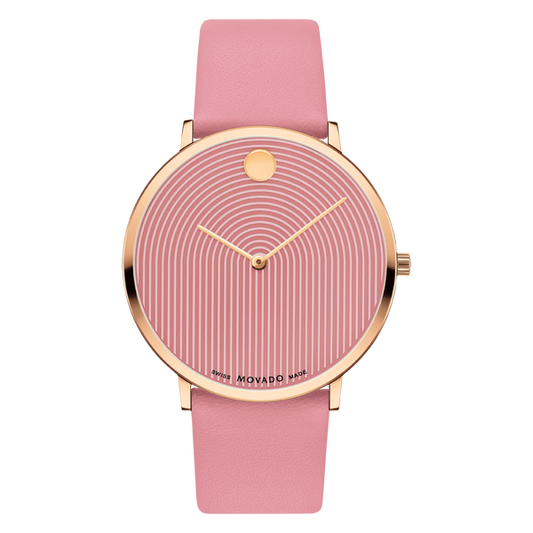 MOVADO - MODERN 47 - PINK MUSEUM WITH FLAT DOT