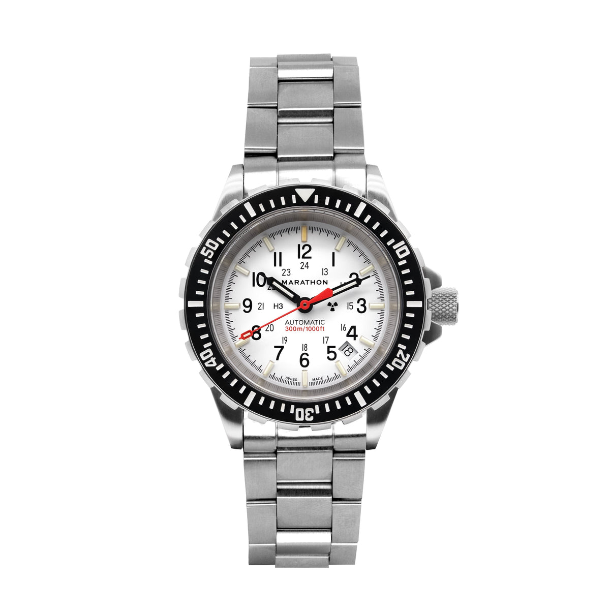 Marathon 41mm Arctic Edition Large Diver's Automatic (GSAR) with Stainless Steel Bracelet
