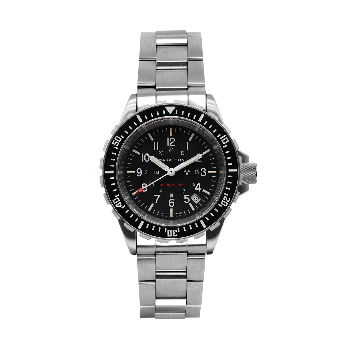 Marathon 41mm Large Diver's Quartz (TSAR) with Stainless Steel Bracelet