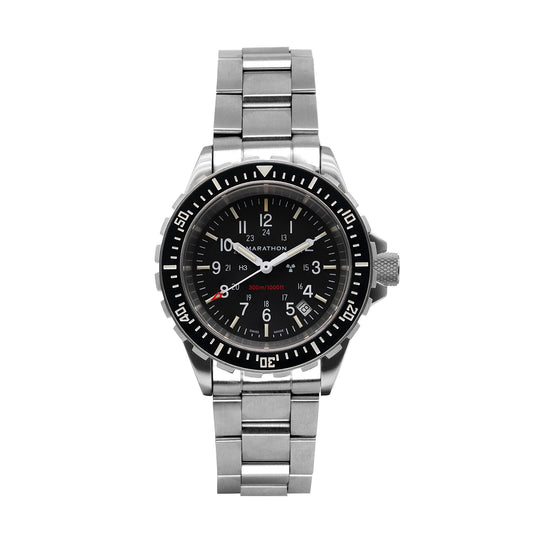 Marathon 41mm Large Diver's Quartz (TSAR) with Stainless Steel Bracelet