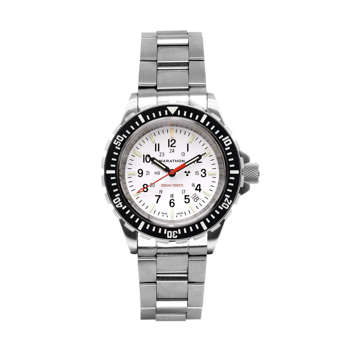 Marathon 41mm Arctic Edition Large Diver's Quartz (TSAR) with Stainless Steel Bracelet