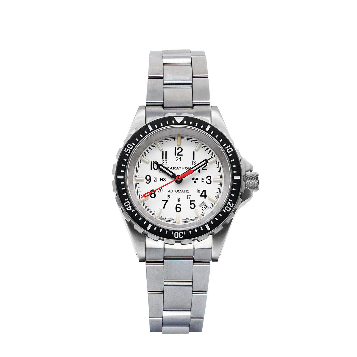 Marathon 36mm Arctic Edition Medium Diver's Automatic (MSAR Auto) with Stainless Steel Bracelet