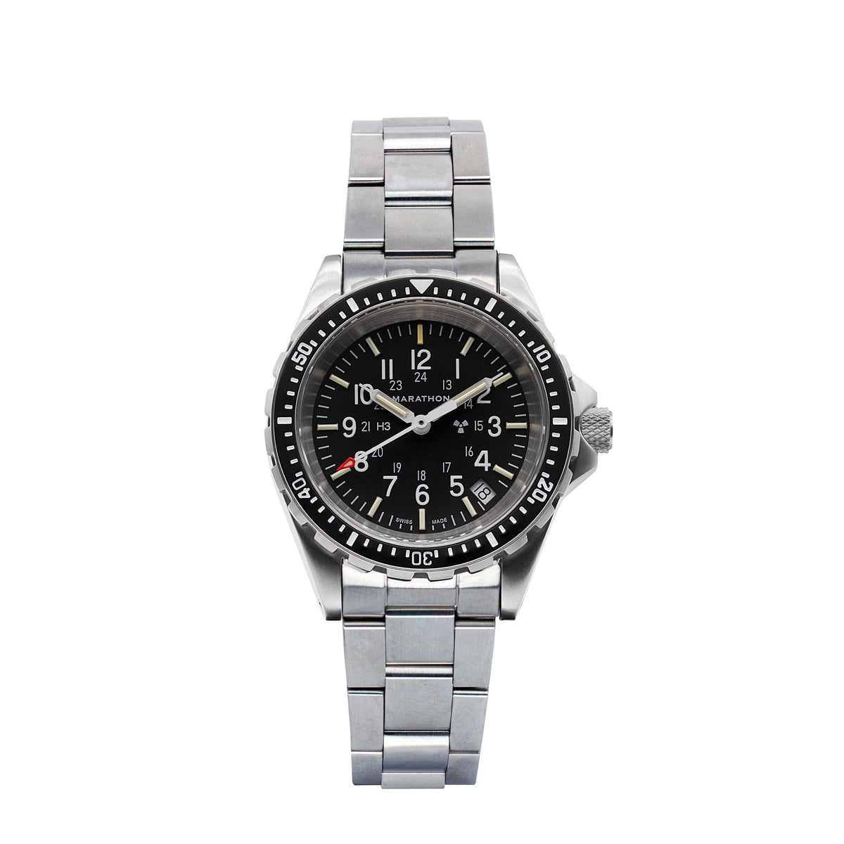 Marathon 36mm Medium Diver's Quartz (MSAR Quartz) with Stainless Steel Bracelet