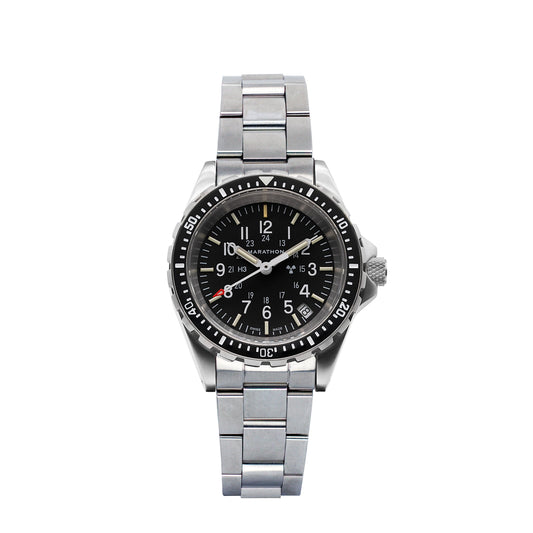 Marathon 36mm Medium Diver's Quartz (MSAR Quartz) with Stainless Steel Bracelet