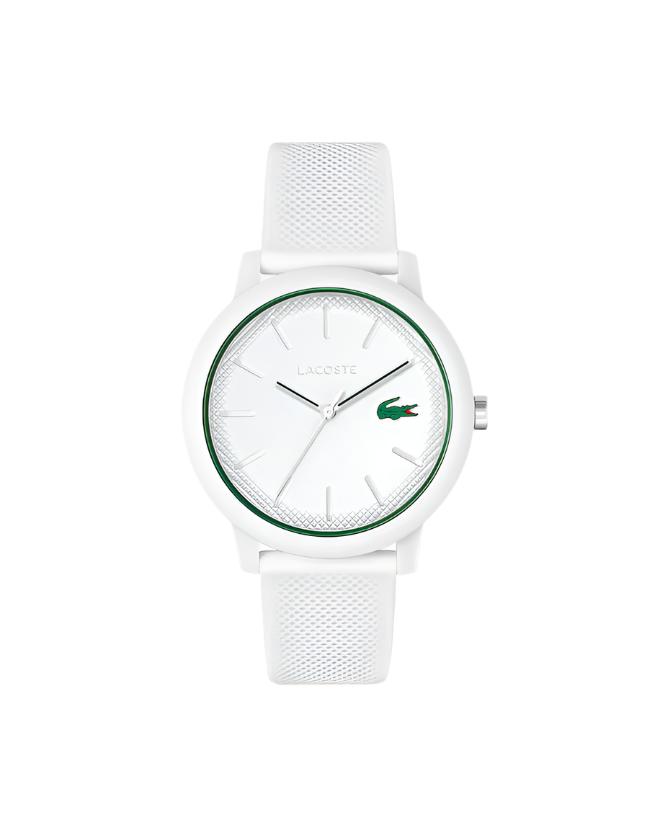 Lacoste Men’s Lacoste.12.12 White Silicone Strap Watch 2011169