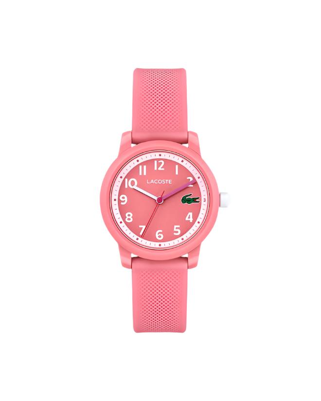 Lacoste Kids’ Lacoste.12.12 Pink Silicone Strap Watch 2030040