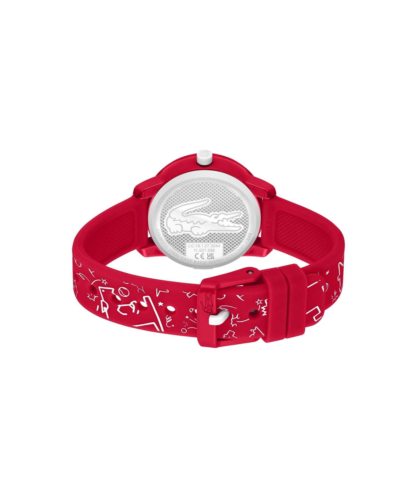 Lacoste Kids' L.12.12 Red Silicone Watch 2030059