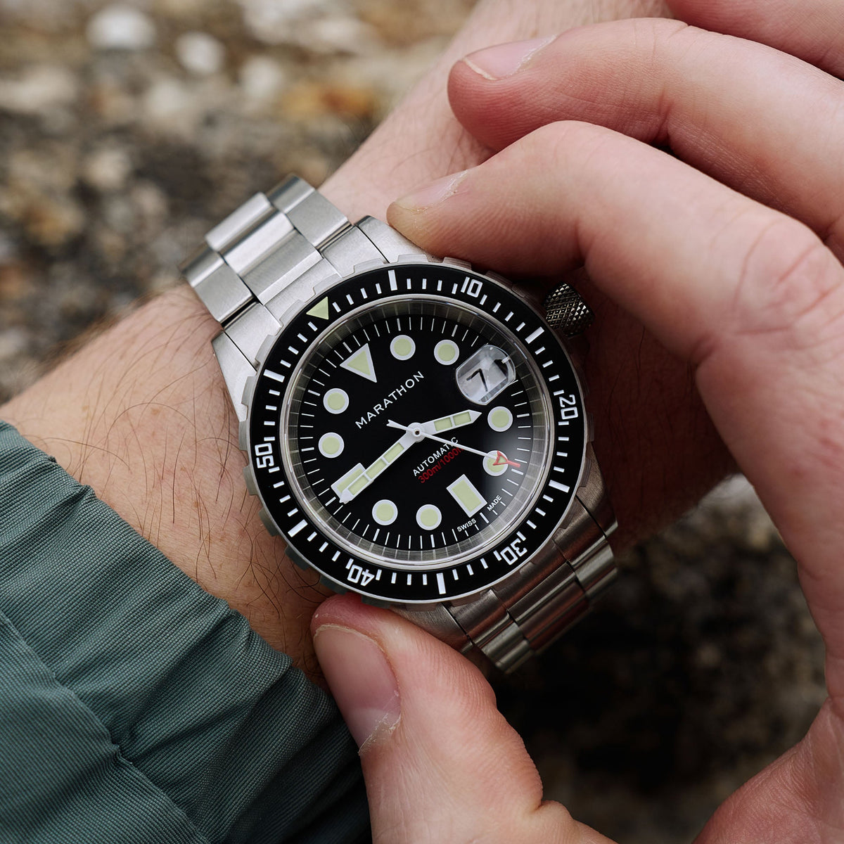 Marathon 41mm Original SAR w/ Date (OSAR-D) with Stainless Steel Bracelet